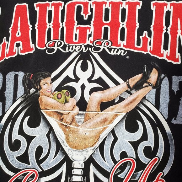 River Run Men Shirt XL Laughlin 25th Anniversary Bottoms‎ Ups Graphic Y2K Tee - Picture 7 of 9